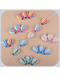 Hot Air Balloon Silicone Focal Beads