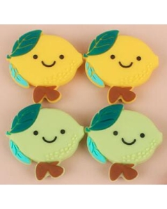 10pcs silicone lemon beads bpa free baby teething beads 100% food grade silicone beads