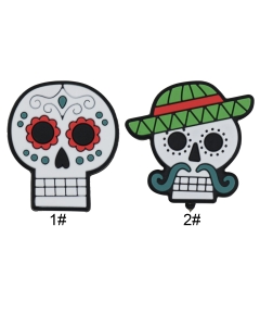 20pcs sugar skull focal beads 100% food grade silicone beads