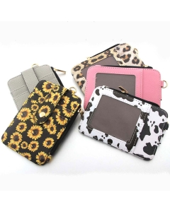 10pcs Vertical Zipper Card Wallets