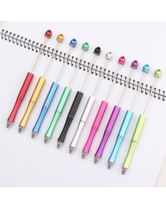 50pcs Water Drop Rear End Metal Beadable Ballpoint Pens